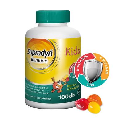 SUPRADYN Immune Kids narancs-eper ízű gumivitamin (100x)