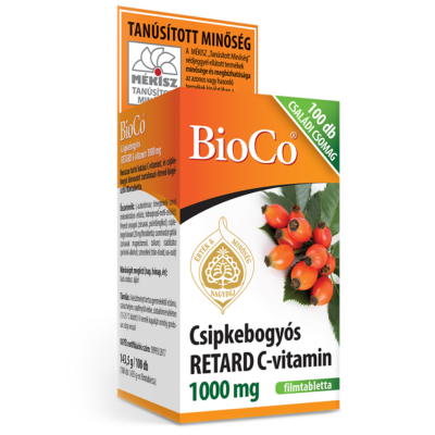BIOCO Csipkebogyós C-vitamin 1000mg retard filmtabletta MEGAPACK (100x)