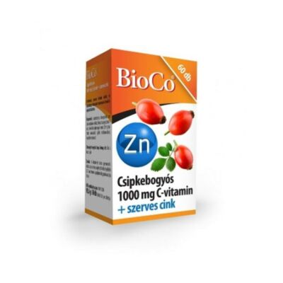 BIOCO Csipkebogyós C-vitamin 1000mg + szerves cink tabletta (60x)