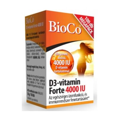 BIOCO D3-Vitamin FORTE 4000NE tabletta MEGAPACK (100x)