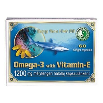 DR.CHEN Omega-3 + E-vitamin lágyzselatin kapszula (60x)